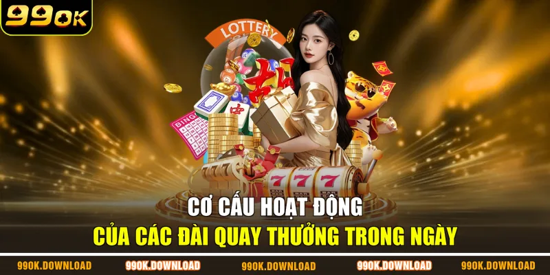 Cơ cấu hoạt động của các đài quay thưởng trong ngày